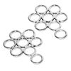 Bitless Flower Hackamore - Stainless Steel - Horse 8 Ring Hackamore - Flower Hackamores Shanks - Pair