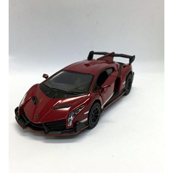 KiNSMART 1/36 Lamborghini Veneno Diecast Pull Back Mini Car (Engine)