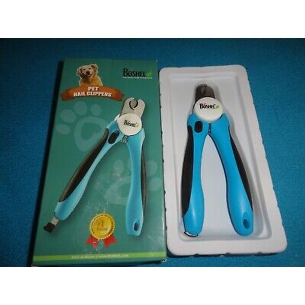 New Boshel Pet Nail Clippers Safety Guard Nail File Rubber Grip