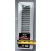 White Steel Floor Register Vent Diffuser w/ Damper, Fits 2-1/4"x10" Duct Opening