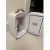 Makeup Fridge w/Light Up Mirror By Splendora, White/Rose Gold Accents