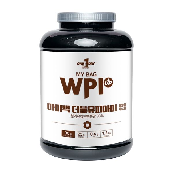 One Day Nutrition Choco Flavor_Protein Shake Health Supplement Whey Isolate Whey Protein WPI UP Container 1200g, 1 pc