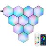 Electric Home SMART Illumination, Hexagonal Wall Light, APP, Remote Control, Combination, Timer, Dimming, Sound Sensation, Bluetooth, LED, Geometric Pattern, Wall Paste Combination, Gaming, TV,