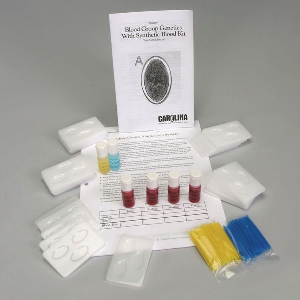 Carolina Synthetic Blood Group Genetics Kit