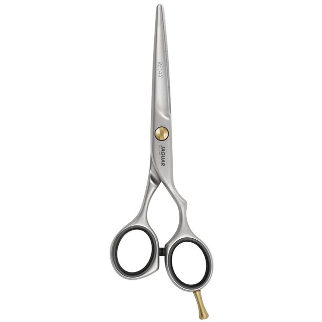 Jaguar Shears Pre Style Relax 6.0 Inch Offset Design Professional Ergonomic Steel Hair Cutting & Trimming Scissors for Salon Stylists, Beauticians, and Barbers