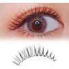 A05 False Eyelashes, 3D, 5 Pairs Natural Eye Butt Eyelashes, Handmade, Reusable Eyelashes, Long Lasting, Natural, Waterproof, Ultra Lightweight, For Everyday Use, Actress Eyelashes, Thin Makeup, Lifestyle Makeup