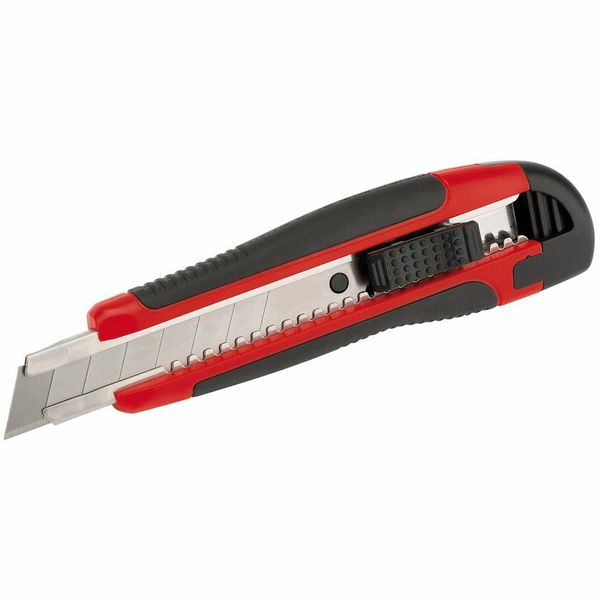 Draper Redline 68667 Soft Grip Retractable Trimming Knife,Blue,18 mm