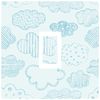 Blue Clouds Children Pattern Design for Light Switch Cover Vinyl Skin Sticker
