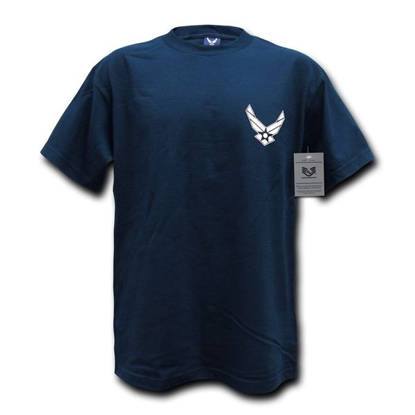 Rapiddominance Air Force Basic Military Tee, Navy, Large