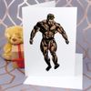 Large (A4) 'Body Builder ' Blank Greeting Card (GC00060192)