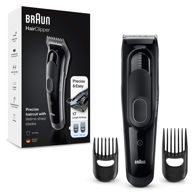 Braun HC5050 Hair Clipper Razor Electric Beard, with 17 Length Settings