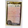 Woodland Scenics Roman Stencil/Block Letters, Red