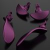 eXtremeRate Back Paddles for PS5 Edge Controller, Metallic Grape Replacement Interchangeable 4PCS Metal Back Buttons - Controller NOT Included