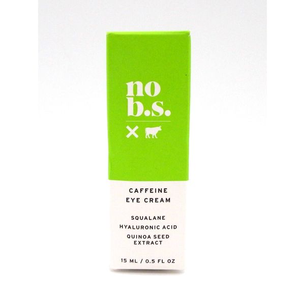 no b.s. Caffeine Eye Cream Squalane Hyaluronic Acid Quinoa Seed Extract 0.5 oz