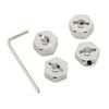 ST Racing Concepts ST3654-14S 14mm Clamp Wheel Hex Adapt (Silver)