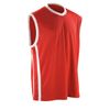 Spiro Basketball Quick Dry Top - Red/ White - 2XL