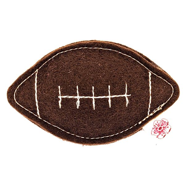 Cherry Valley Organics Catnip Toy, Organic Catnip, 100% Wool Felt, Grown & Made in The USA, Football