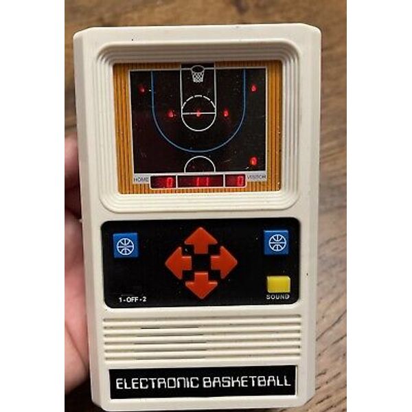 Handheld Video Game Vintage Throwback Mattel Electronic Basketball Toy Works