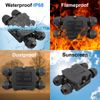 Waterproof IP68 Electrical 4 Way Junction Box Cable Wire Connection Box Push Clip Non Screw WB4WF