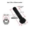 Wheel Greaseable Single For Trailer Axle Shackle Kit for Double Eye Spring