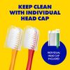 WAY.V Extra Soft Toothbrush with Individual Head Covers, 7 Pcs Soft Bristle Manual Toothbrushes for Sensitive Gums - Family and Guests (7 Counts)