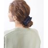 VINGTAINE HS-149-NY Basic Color, Scrunchie, Plain, Office, Work, Classic, Petite Plain, Hair Access, Navy