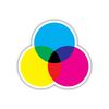 CMYK - 4" wide printed decal - For MacBook, laptop, tablet and more!