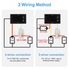 Linkstyle DC Volt Amp Meter Ammeter, DC 5-100V 100A Dual Display Current Voltage Meter Gauge with Hall Effect Sensor Transformer