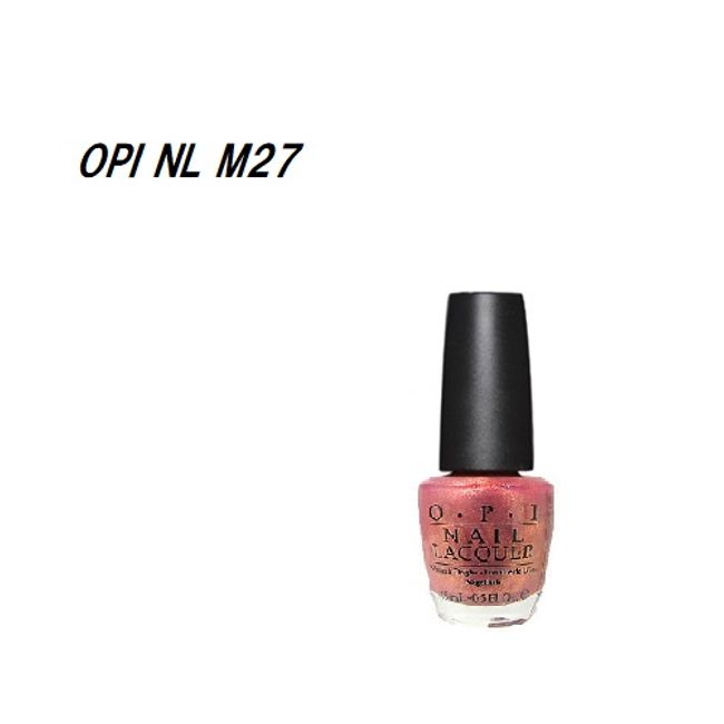 OPI Nail Color NL M27 15ml cozu melted in the sun OPI Self Nail Manicure OPI Color Nail Color Nail Polish Pearl Orange Pink Silver New