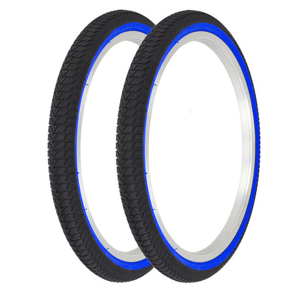 PRO+ TIRES 20 x 1.75 BLACK/BLUE P-1064 PAIR (2 PCS)