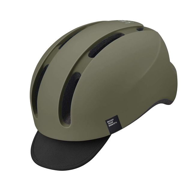 OGK KABUTO Bicycle Helmet Canvas Urban M/L (22.4 - 23.2 inches (57 - 59 cm), Matte Olive, Recommended by JCF