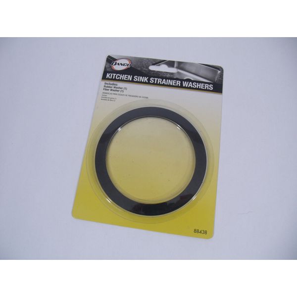 Danco 88438 Kitchen Sink Strainer Washers Includes 1 each Rubber & 1 each Fiber