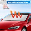 Windshield Sun Shade for Tesla Model 3/Y Foldable Front Window UV Blocking Visor