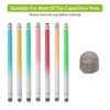 sourcing map 20Pcs Replacement Fiber Mesh Tips For Stylus Pens 7.5mm Suitable For Capacitive Touch Screen,High Sensitivity,Soft,No Scratch Screen Pen Tip