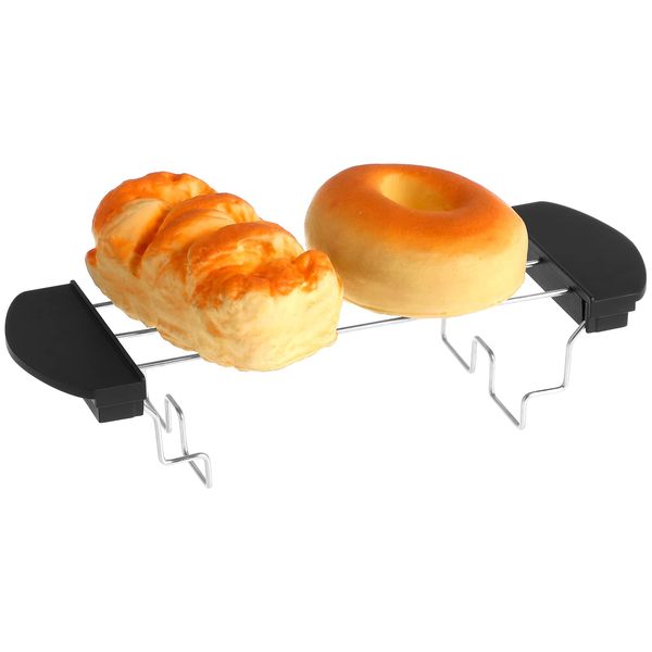 Cabilock Toaster Warming Rack Stainless Steel Bread Rack Sandwich Rack Holder Griddle Grill Warming Rack Toaster Accessories- Size L (Random Color)