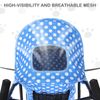 Foldable Pet Stroller 4 Wheels Breathable Dog Stroller w/Skylight&Storage Basket
