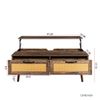 Lift Top Coffee Table, Modern Coffee Table with 2 Storage Drawers