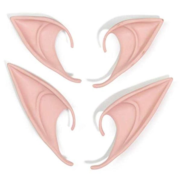 Aeyistry 2 Pairs Elf Ear,Dress Up Costume Soft Pointed Goblin Ears,Cosplay Halloween Party Dress Up Elf Ears Cosplay Masquerade Accessories