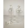 Clear Oval Pump Bottle 8oz, Shampoo Pump Lotion Bottles with Dispenser, 20 Pack