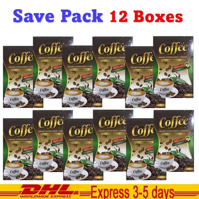 12x L.D Coffee Dietary Drink Weight Control Excretory System No Fat Clear Skin