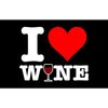CafePress I Heart Wine Rectangle Bumper Sticker Car Decal
