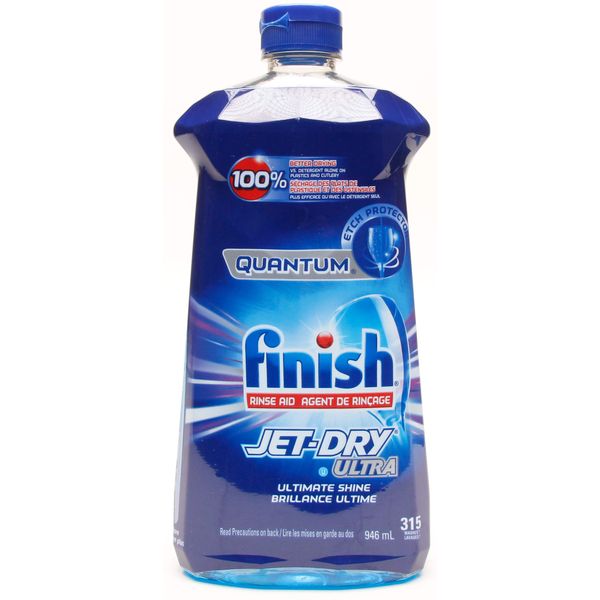 Finish Quantum Rinse Aid Jet-Dry Ultra Ultimate Shine, 32 Fl. Oz / 946 ml - 315 Washes