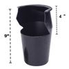 Black Molded Pockets - Set of 6 Pool Table Pockets - Poly-Vinyl 