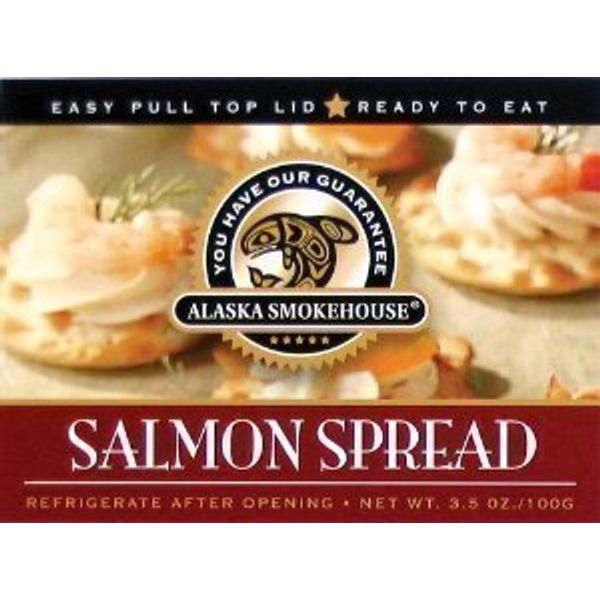 Alaska Smokehouse Spread Serving Design, Salmon 21 Ounce (Pack of 6)