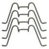 Unity U-6598 Spring Clip for S6 and H1 Light, (Pack of 4) , Silver