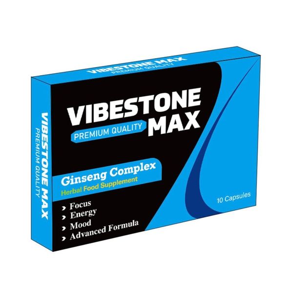 Ultra Strong VIBESTONE MAX™.10 x 500mg Pills - Herbal Supplement, Performance Enhancing Supplements for Energy, Stamina and Endurance.