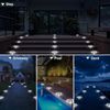 T-SUN 8Pack Solar Deck Lights Driveway Dock Garden LED Light Solar Powered Light