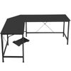 66" Desk Corner Computer L-Shaped Gaming Laptop Table Workstation Office Black 