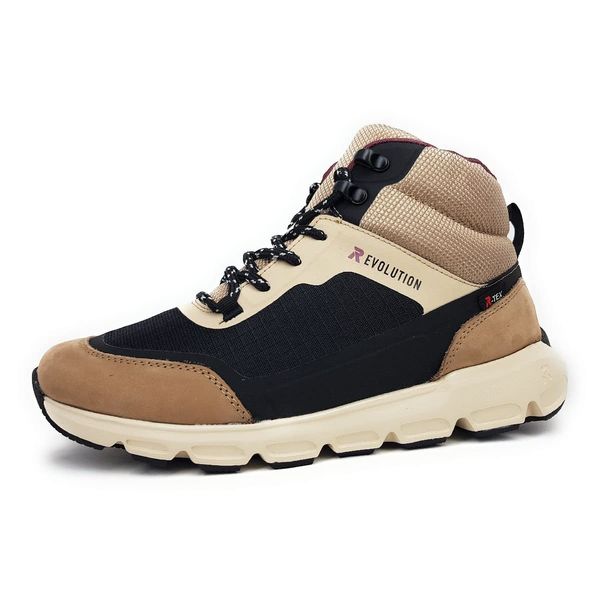 Rieker R-Evolution 40460-62 Women's Lace-Up Ankle Boots Cold Lining, Size 6, beige, 39 EU