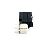 GIZWIZ Automotive FAKRA Right Angle Jack PCB Mount, Code: A (Black) 2pcs